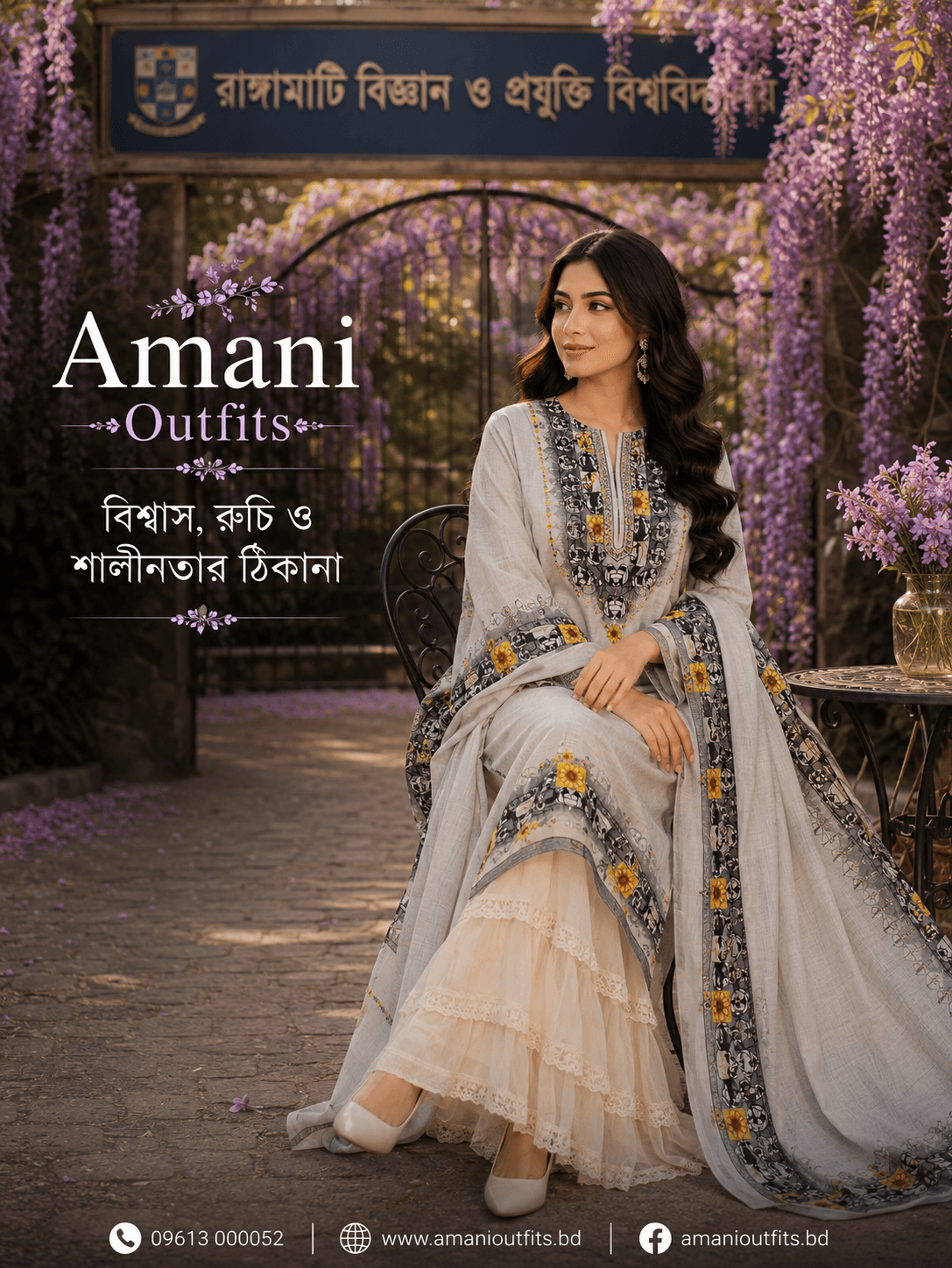 এক্সক্লুসিভ প্রিন্টেড থ্রি-পিচ