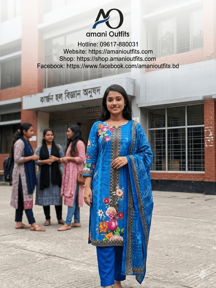 এক্সক্লুসিভ ফ্লোরাল প্রিন্টেড থ্রি-পিচ
